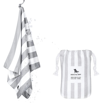 Dock & Bay Охлаждаща кърпа, сив (COOL-CAB- LTGRY-R)