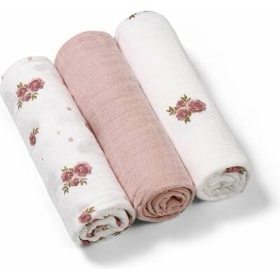 BabyOno Pleny mušelínové Super soft Růže 3ks