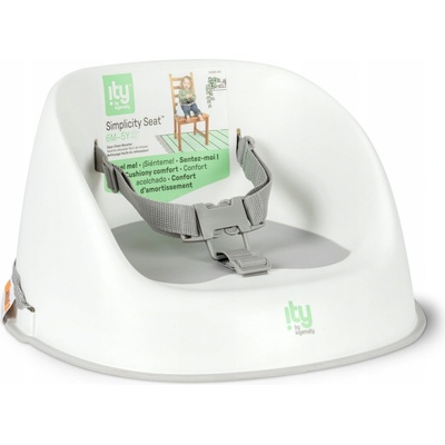 INGENUITY Podsedák na židli Ity Simplicity Seat Easy Clean Booster Grey do 15 kg