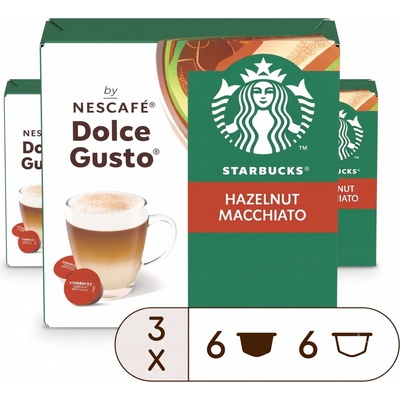 STARBUCKS Hazelnut Macchiato by NESCAFÉ Dolce Gusto 3 x 12 kapsúl