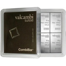 Valcambi Suisse Strieborný zliatok Combibar 10 x 10 g