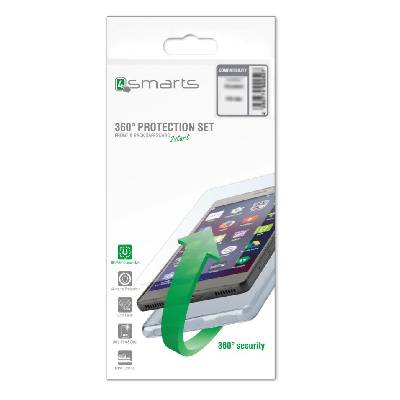 Тънък силиконов кейс и стъклено защитно покритие за дисплея на Lenovo C2 - 4smarts 360° Protection Set (прозрачен) (30418)