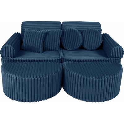 MeowBaby Churros detská pohovka Max Midnight Blue