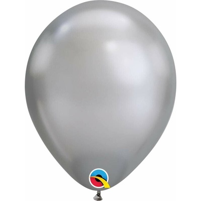 Qualatex Balónek CHROME 18 cm stříbrný