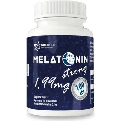 Nutricius Melatonín strong 1,99 mg 100 tabliet