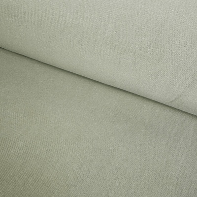 Teplákovina Počesaná 100% bavlna Washed 400g - Zelená khaki světlá