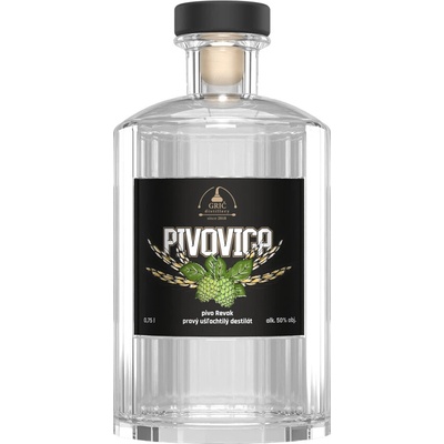 Grič Pivovica 50% 0,75 l (čistá fľaša)