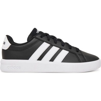 adidas juniorská rekreačná obuv -Grand Court 3.0 Jr core black/cloud white/cloud white čierna