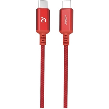 Adam ACBADP200RD USB-C na USB-C 240W, 2m, červený