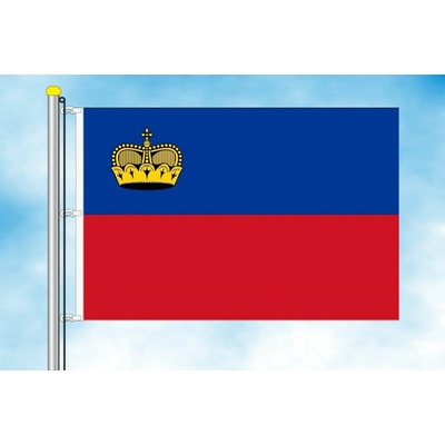 LIBEA, s.r.o. Vlajka Lichtenštejnska Rozměr: 30×45 cm, Uchycení: Karabiny na stožár