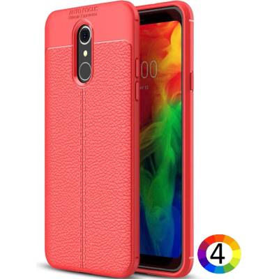 LG Q7 Удароустойчив Litchi Skin Калъф и Протектор