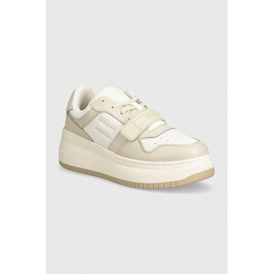 Маратонки Tommy Jeans TJW RETRO BASKET FLATFORM VELCRO в бежово EN0EN02573 (EN0EN02573)