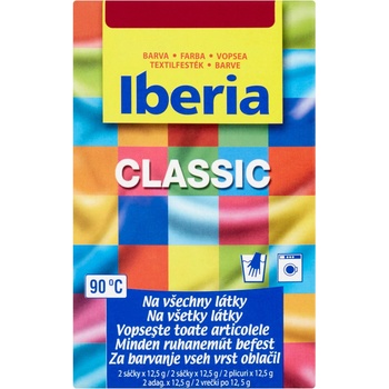 Iberia Classic Barva na textil vínově červená 2 x 12,5 g