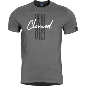 CloMod Кратка тениска "Veni", сива (C090011-VE-08WG)