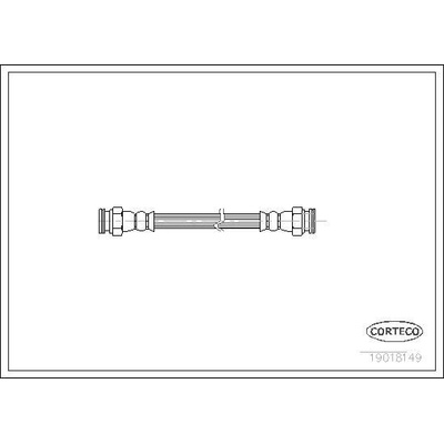 Brzdová hadica CORTECO 19018149