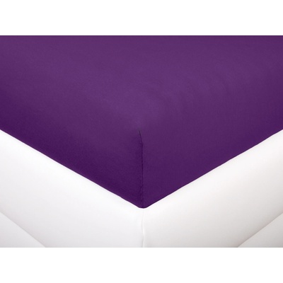 Aaryans jersey prostěradlo tmavě fialové 140x200