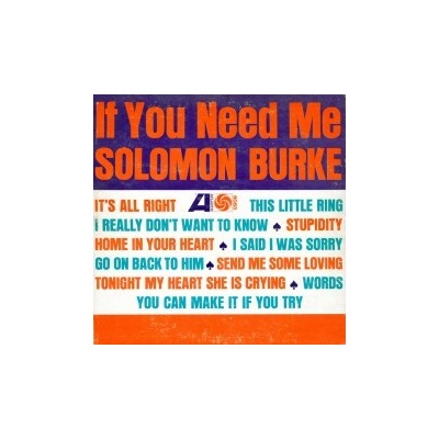 Burke Solomon - If You Need Me CD
