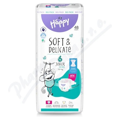Happy Soft&Delicate 6 15+kg 48 ks