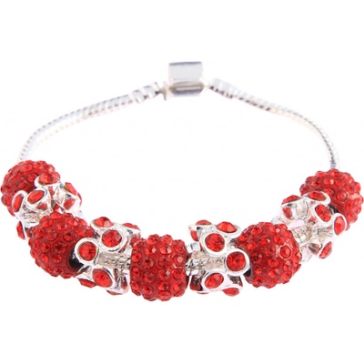 Bando náramok Crystal K980 viacfarebný červená
