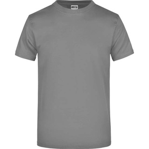 Daiber jn 02 / Мъжка тениска от плътен памук - тъмносива 4xl (02000267014)