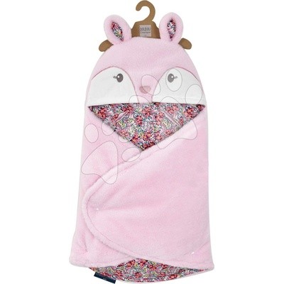 Doudou et Compagnie Plyšová zavinovačka pre bábätká Baby Nest Deer Boh'aime ružová