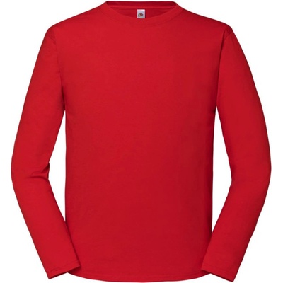 Fruit of the Loom tričko Iconic 195 LSL dlouhý rukáv pánské černé
