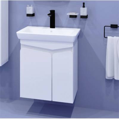 VISOTA МЕБЕЛ ЗА БАНЯ ВИВИ 60 С УМИВАЛНИК И ПЛАВНО ЗАТВ. 60х45х87 КОНЗОЛЕН