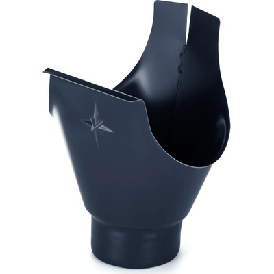 Evromat Kotlík pre odkvap 333 mm 100 mm pozink lak RAL 7016 antracit