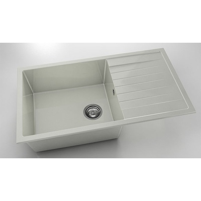 FAT Мивка Vanguard 229, Polymer marble, 02 Полярен гранит, с включен сифон