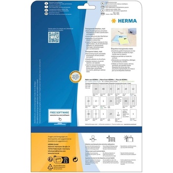 Herma Самозалепващи се етикети, A4, полиестерни, 48.5 х 25.4 (1540100114)
