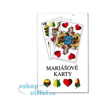 Hydrodata Karty Mariášové dvouhlavé,plast.krabička