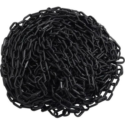 Výstražný řetěz černý 30 m Ø 6 mm plast