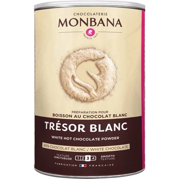 Monbana Horká čokoláda Trésor bílá 500 g
