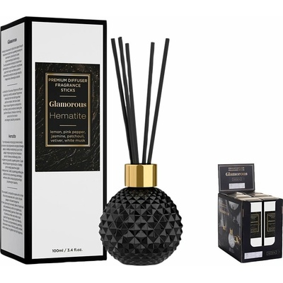 Bartek Candles Aróma difuzér s tyčinkami GLAMOROUS HEMATITE 100 ml