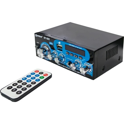 Foxgood Домашен блутут аудио усилвател BT-502 - USB, FM, TFT, BLT, 2x30W, 220VAC (1716-2)