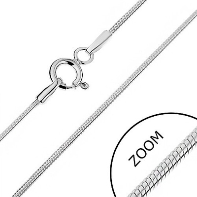 Šperky eshop Řetízek ze stříbra zaoblený s hadím designem AB9.13