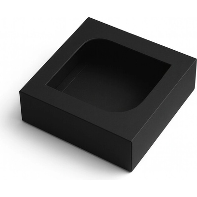 KRAFTHOUSE.EU Dárková krabička černá čtvercová s okénkem KM-010CO Okno: Srdce – Zboží Mobilmania