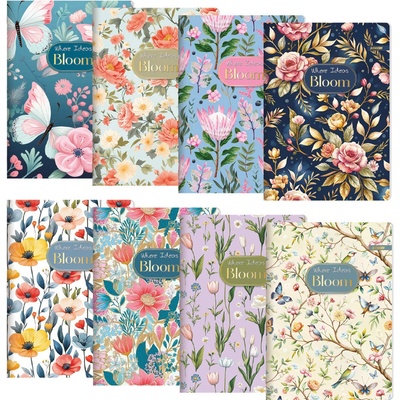 JUNIOR Zápisník A5 linkovaný 544 Exclusive Bloom – Hledejceny.cz