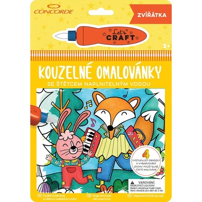 Maľovanky vodné kúzelné Zvieratká