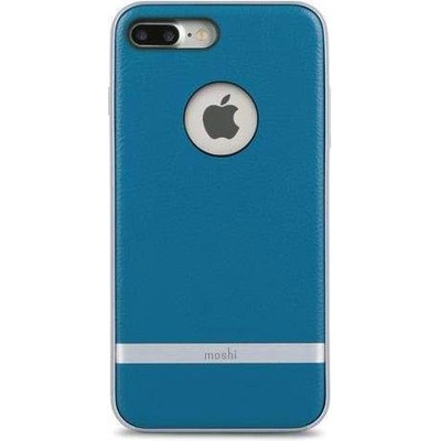 Moshi Napa Case - кожен кейс за iPhone 8 Plus, iPhone 7 Plus (син)