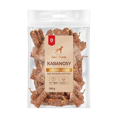 MACED Super Premium Kabanosy hovädzie s ryžou Ekonomy Pack 500 g