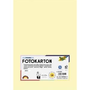 FOLIA Декоративен картон, 2 страници, А4, 300 г, 50 листа, folia, сламеножълт 614/50 11 (614/50 11)