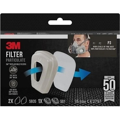 3M Filtry na částice P3 a držák filtru 501 5935-1