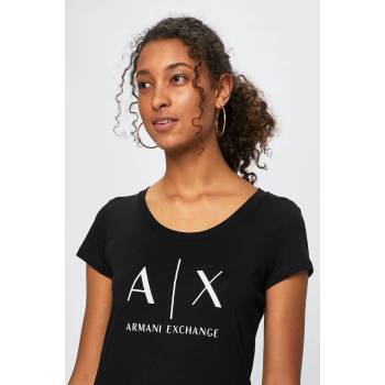 Giorgio Armani Памучна тениска Armani Exchange в черно 8NYT70 YJ16Z NOS (8NYT70.YJ16Z)