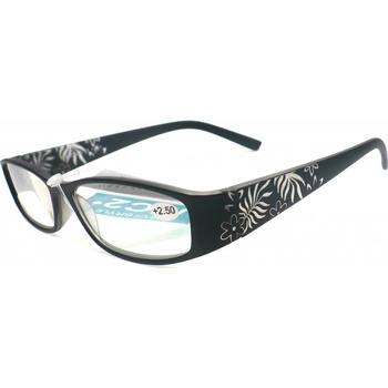 Berkeley Čtecí dioptrické brýle černé květy CB02/MC2 ER6040