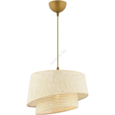 ASIR GROUP Vисяща лампа на кабел BARETTE 1xE27/60W/230V кремава (AS2559)