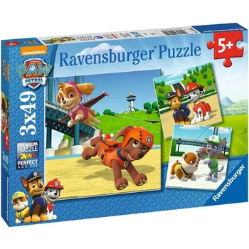 Ravensburger Tlapková Patrola Psí tým 3 x 49 dílků