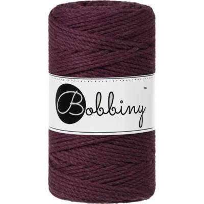 Bobbiny Macrame ropes 3PLY - 3mm Bobbiny - Macrame ropes 3PLY - 3mm: Blackberry