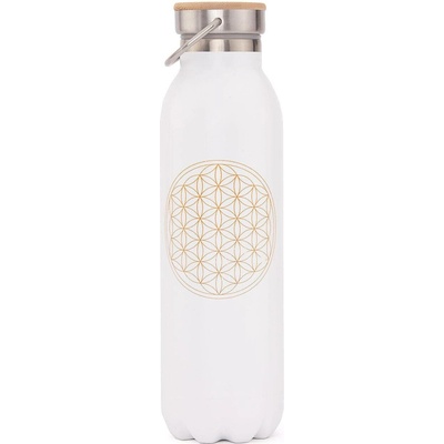Bodhi termoláhev nerezová ocel 600 ml Květ života antracit