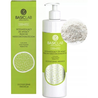 BasicLab čisticí a redukční vyhlazující mycí gel proti nedokonalostem s 0,5 % BHA 300 ml
